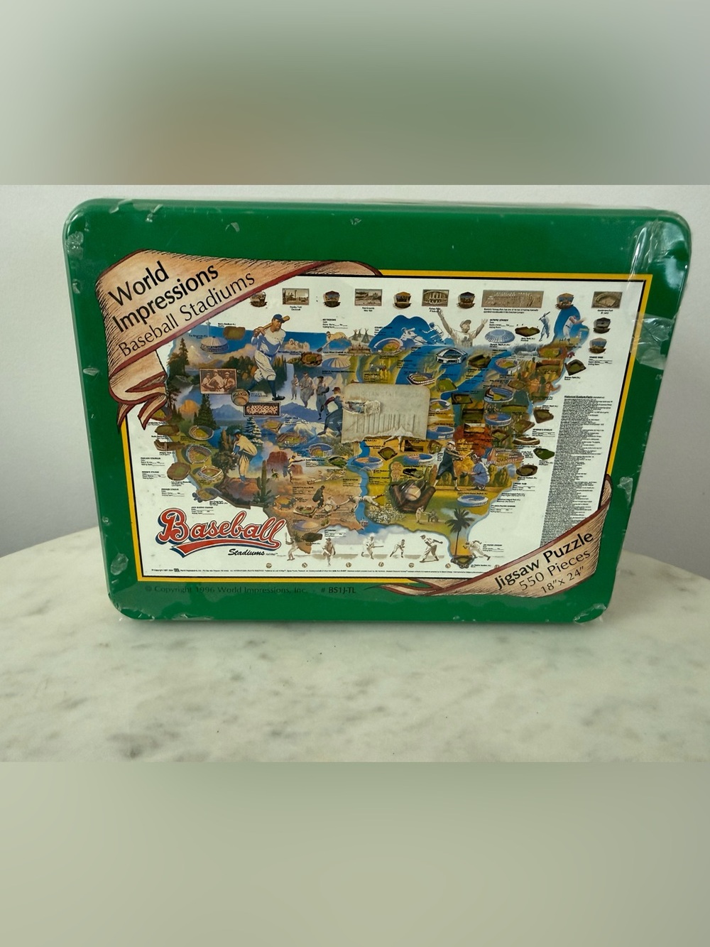 Brand New!! 1996 World Impressions Baseball Stadiums Jigsaw Puzzle -New/Sealed